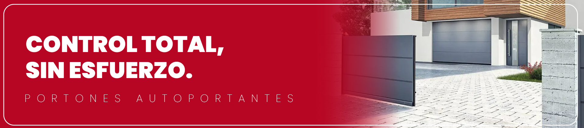 banner kit para portones autoportantes